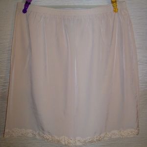 Maggie Sweet Soutache & Lace Peach skin Skirt